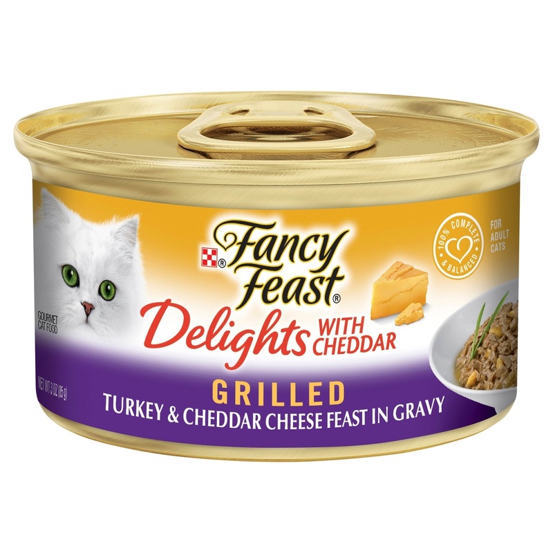 Fancy Feast Delights with Cheddar Grilled Turkey 85g