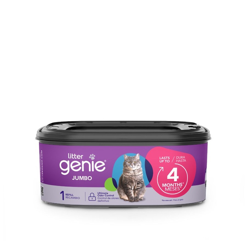 Litter Genie Plus Cat Litter Pail Disposal System Refill Jumbo