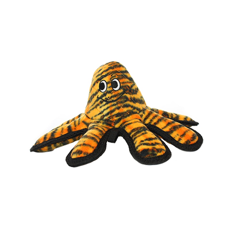 Tuffy's Mega Octopus Dog Toy - Small - Tiger Print