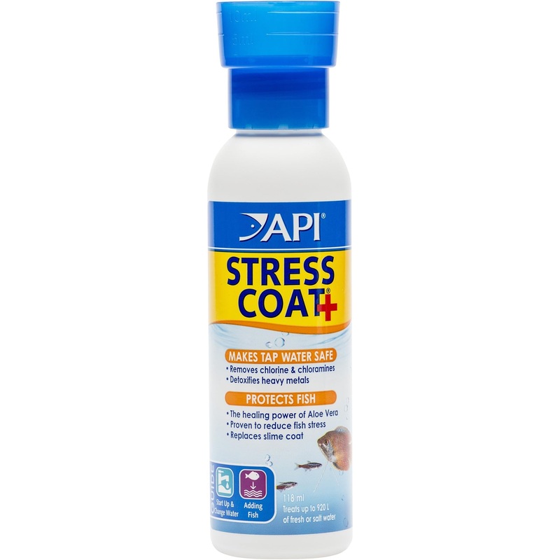 API STRESS COAT Aquarium Water Conditioner 4-Ounce Bottle