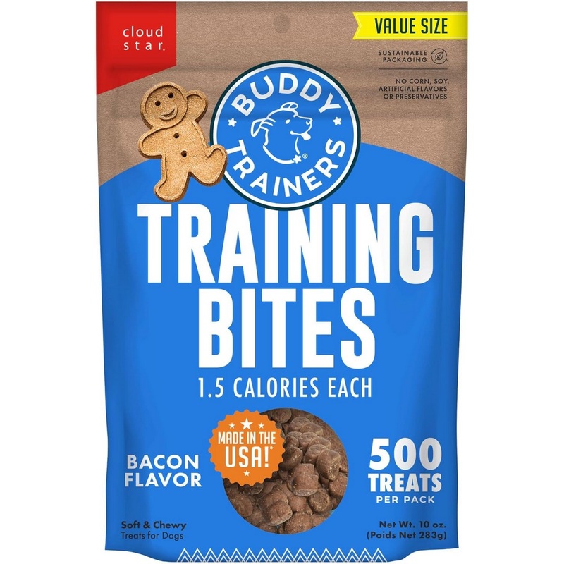 Buddy Trainers Training Bites Bacon Dog Treats 10oz