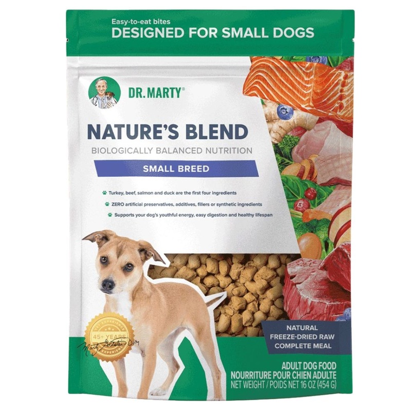 Dr. Marty Natures Blend Small Breed Freeze-Dried Raw Dog Food 16oz