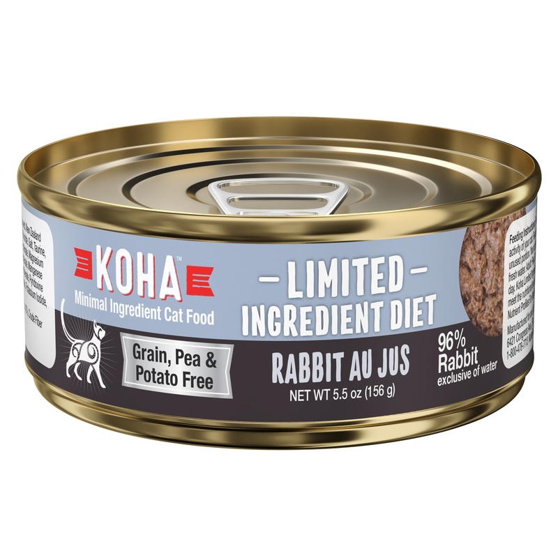 Koha Limited Ingredient Diet Pate Wet Cat Food - Rabbit Au Jus - 5.5oz Can