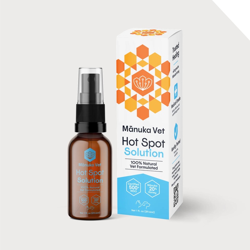 Mnuka Vet Hot Spot Solation 4oz Bottle