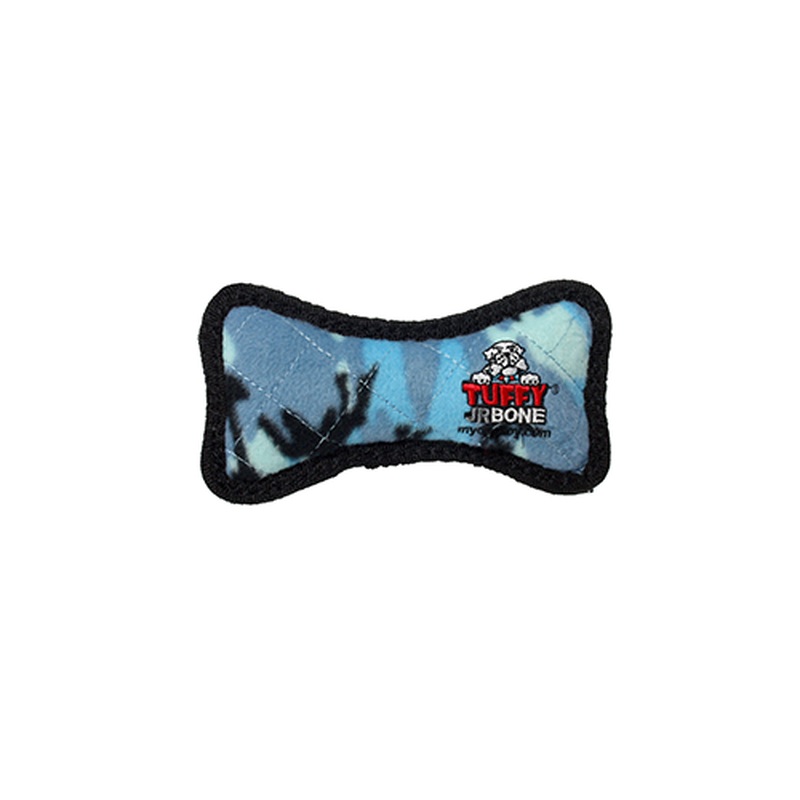 Tuffy's Jr Bone Dog Toy - Blue Camo