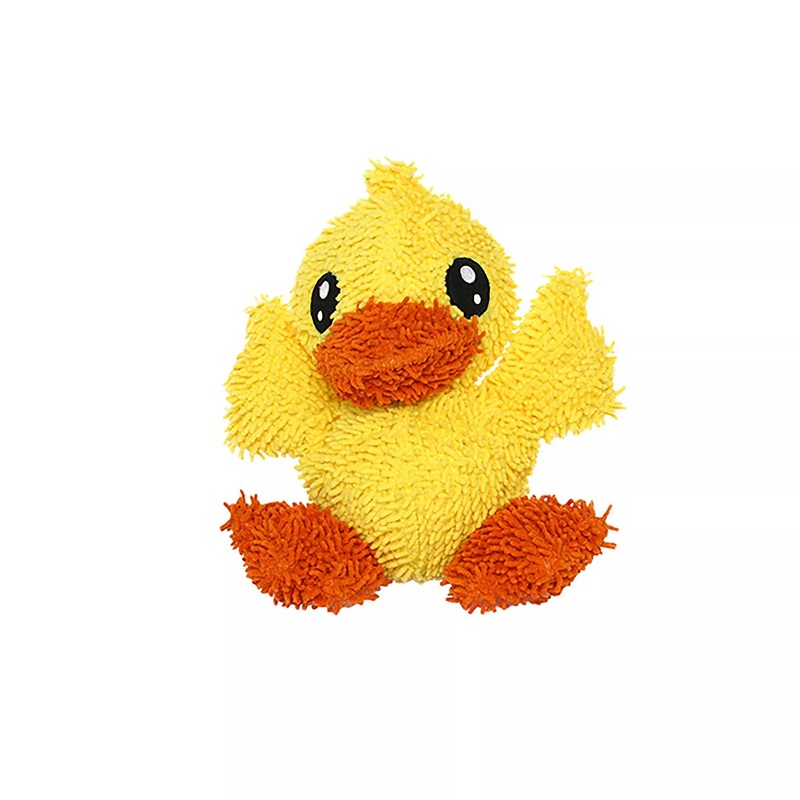 Tuffy's Mighty Junior Microfiber Ball Duck Dog Toy