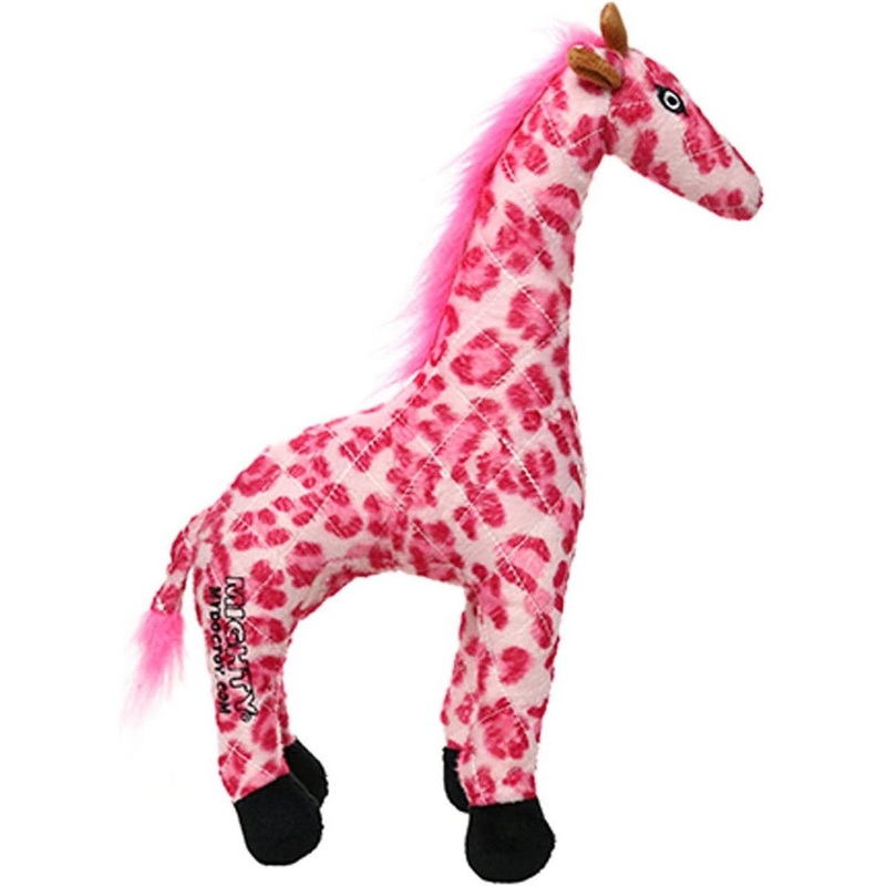 Tuffy's Mighty Safari Pink Giraffe Dog Toy