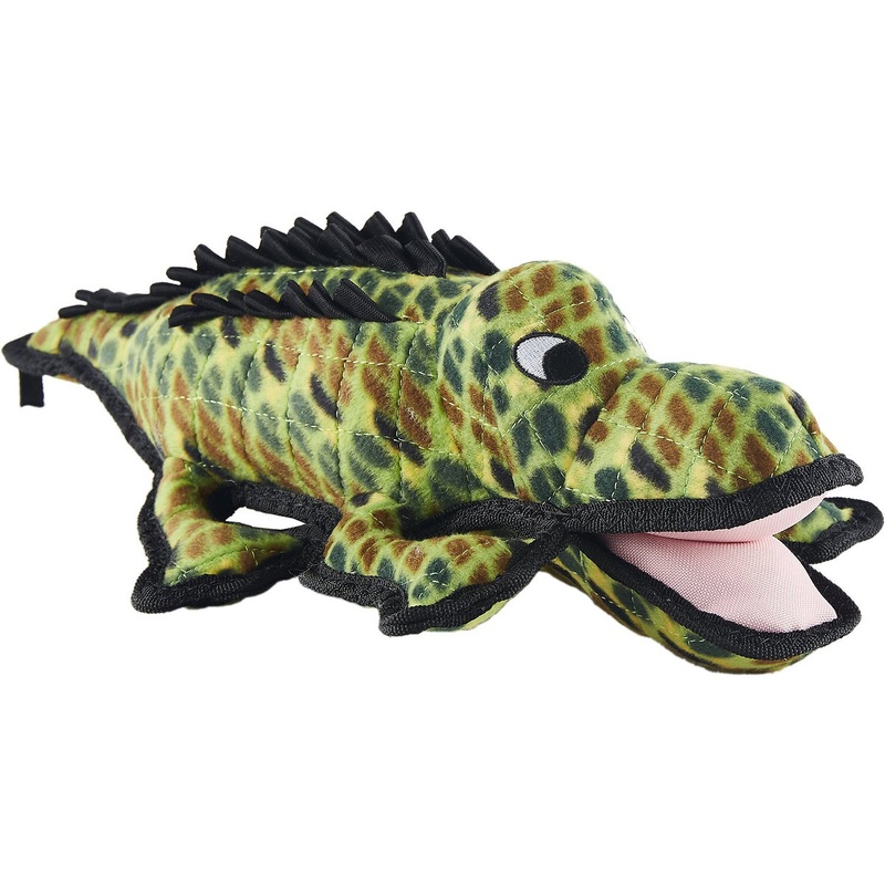 Tuffy's Ocean Creatures Gary Gator Squeaky Plush Dog Toy