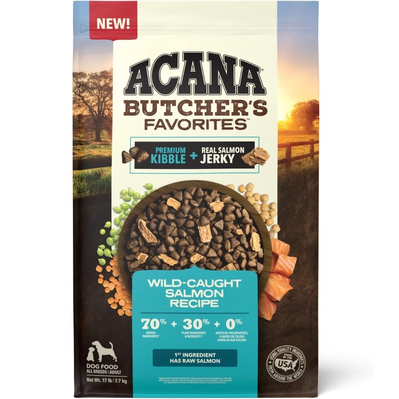 Acana Butcher's Favorites Dry Dog Food - Wild-Caught Salmon - 17lb Bag