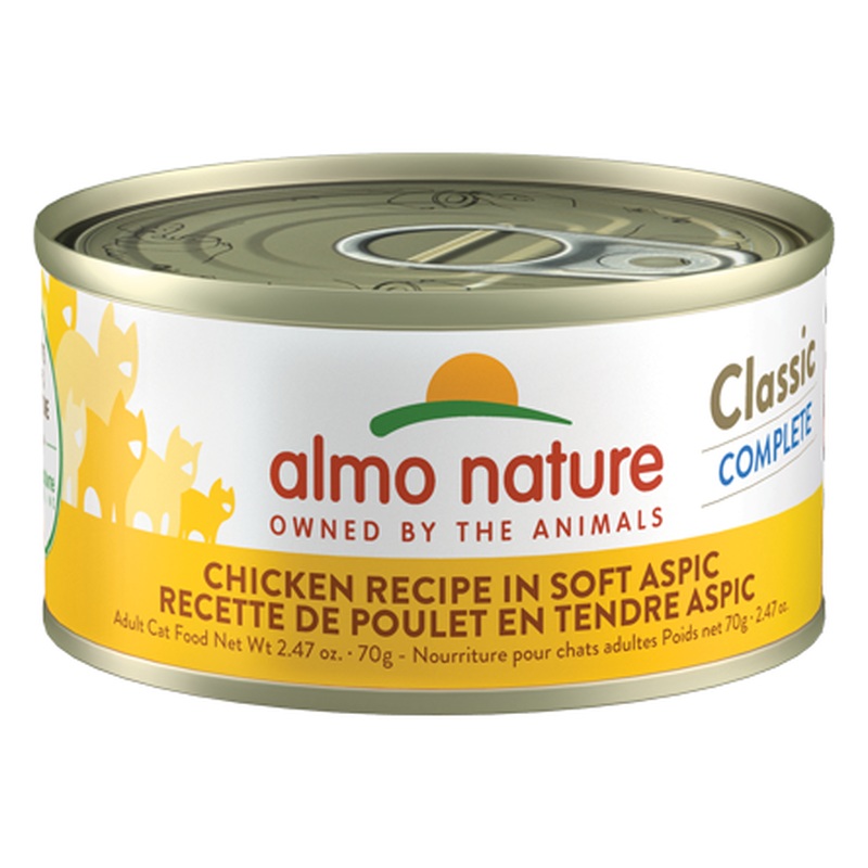Almo Classic Complete Wet Cat Food - Chicken in Soft Aspic  - 2.47oz Can