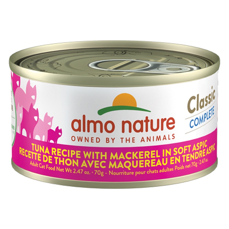 Almo Classic Complete Wet Cat Food - Tuna & Mackerel - 2.47oz Can