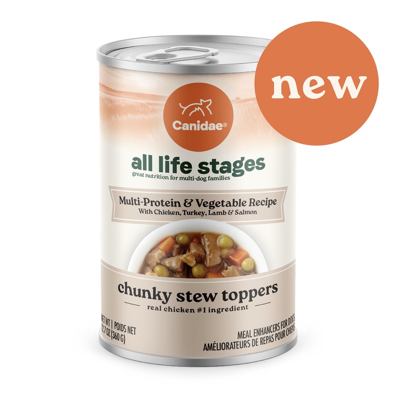 Canidae All Life Stages Chunky Stew Toppers Wet Dog Food - Multi Protein & Veggie - 12oz Can