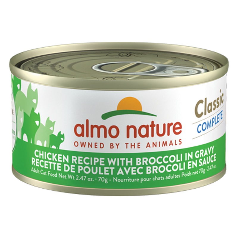 Almo Classic Complete Wet Cat Food - Chicken & Broccoli - 2.47oz Can