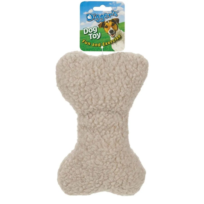 Digger's Wolly Bone Dog Toy - 9"