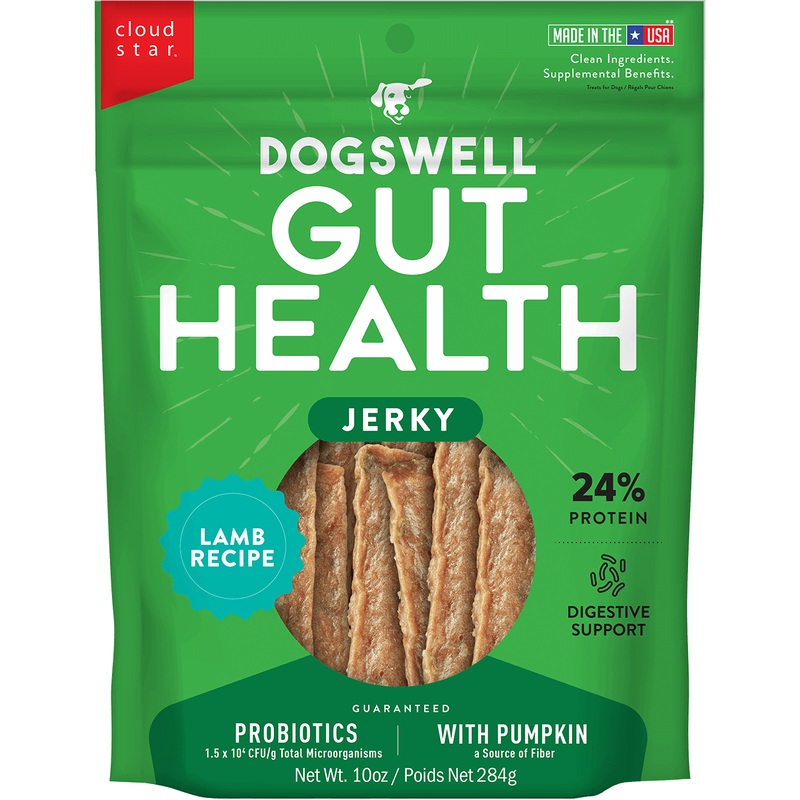 Dogswell Gut Health Jerky Dog Treats - Lamb - 20oz Bag
