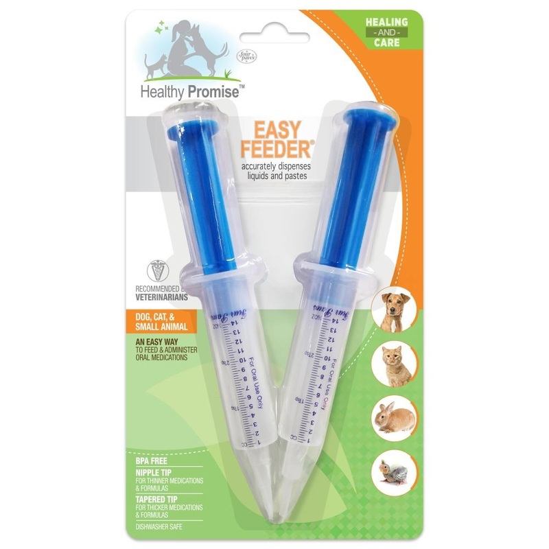 Four Paws Healthy Promise Easy Feeder Pet Feeding Syringe 2Pk