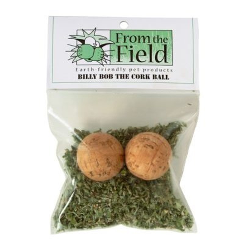 From the Field Billy Bob Cork Ball Catnip Toy