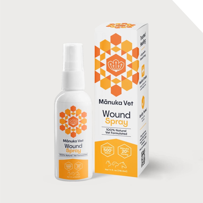 Manuka Vet Wound Spray - 4oz Spray Bottle