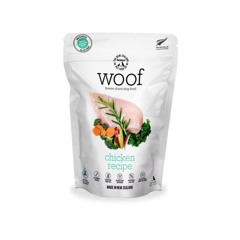 New Zealand Natural Pet Co Woof Freeze Dried Dog Food - Chicken - 9.9oz Bag