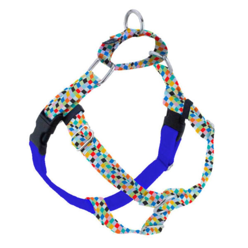 2 Hounds Design Freedom No-Pull Dog Harness - Medium 1" 24-28" - Indy Flag