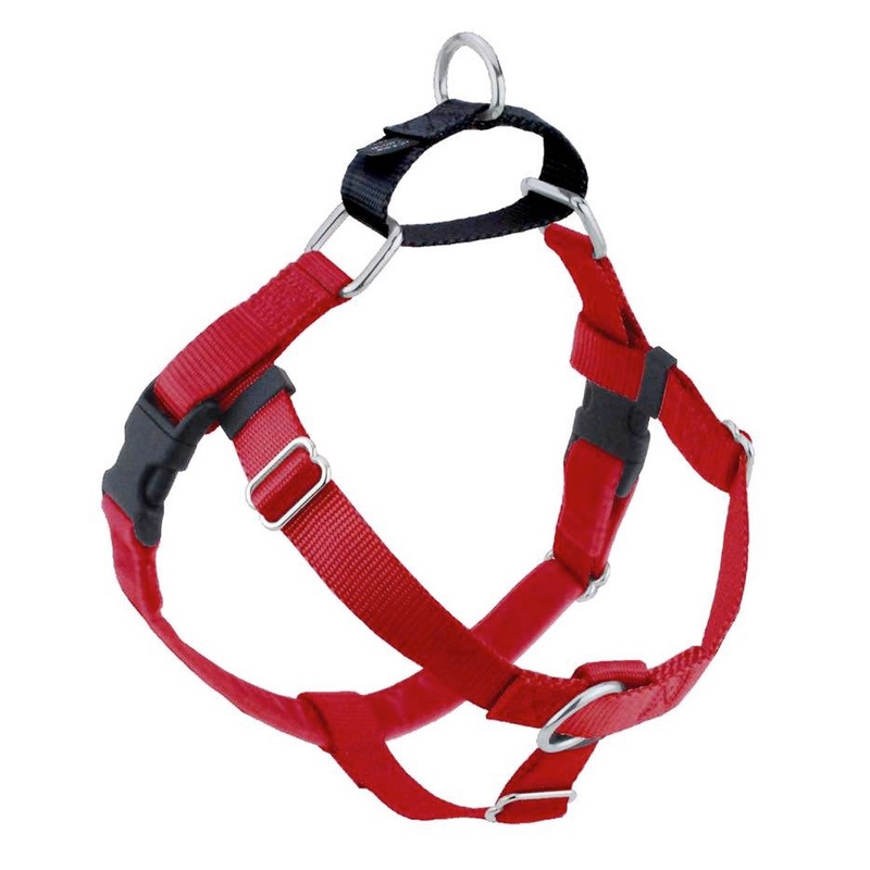 2 Hounds Design Freedom No-Pull Dog Harness - Medium 1" x 24-28" - Red