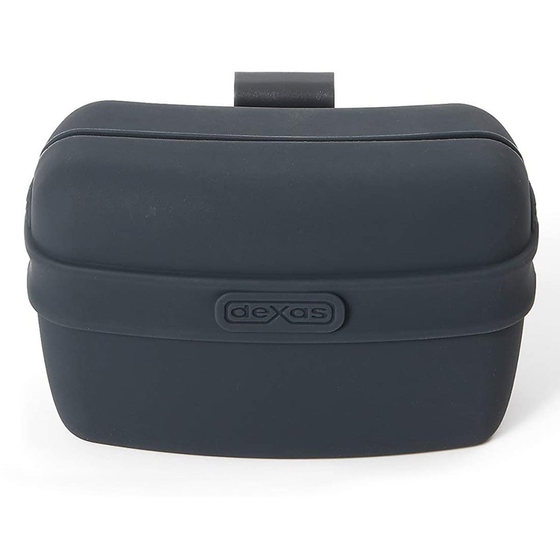Dexas Pooch Pouch Flexible Dog Treat/Training Treat Clip Pouch Gray