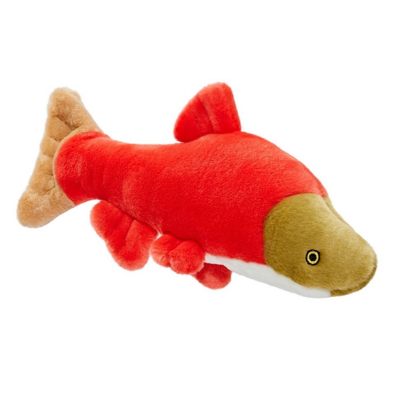 Fluff & Tuff Cedar Salmon Dog Toy