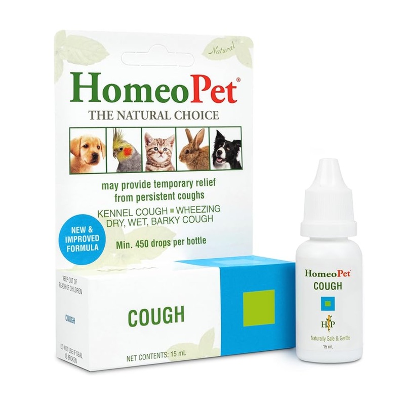 HomeoPet Naturally Safe & Gentle Cough Pet Medicine 15ml