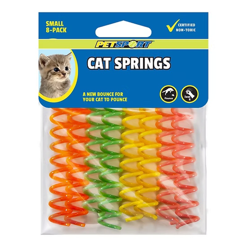 Petsport Springs Cat Toy - Small 3.25" - 8 Pack