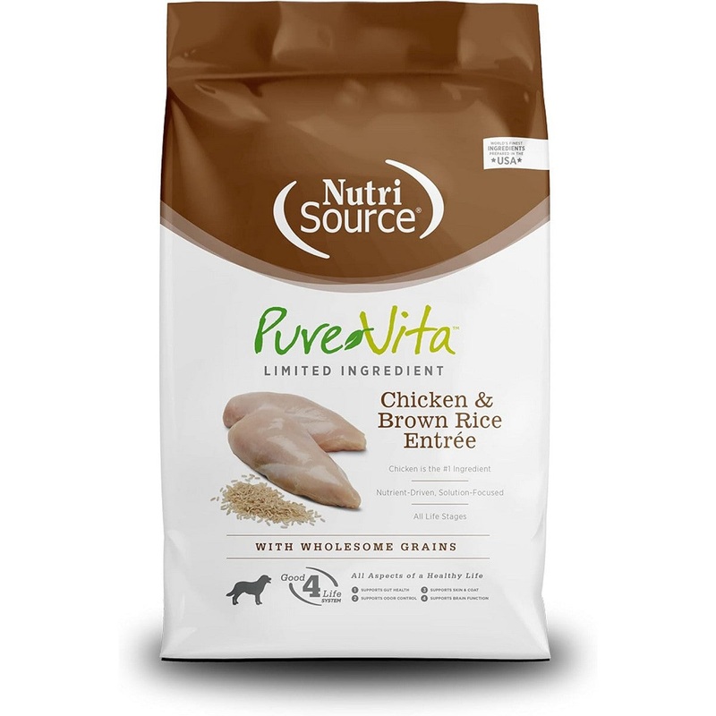 PureVita Chicken & Brown Rice Dry Dog Food 12lb