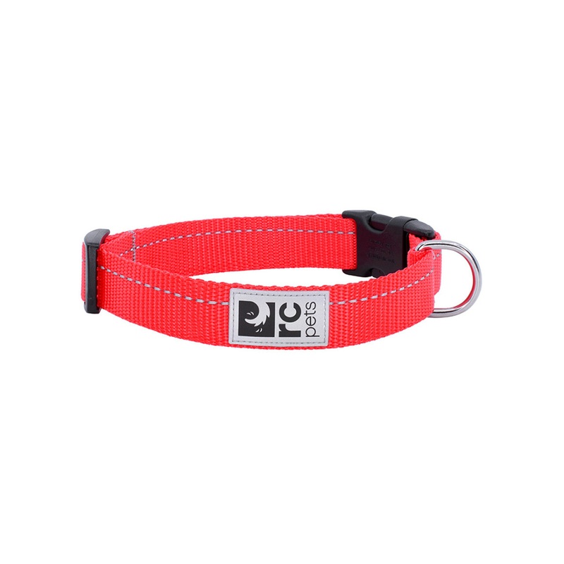 RC PETS Dog Primary Clip Collar, Red, S, 3/4" / 9" - 13"