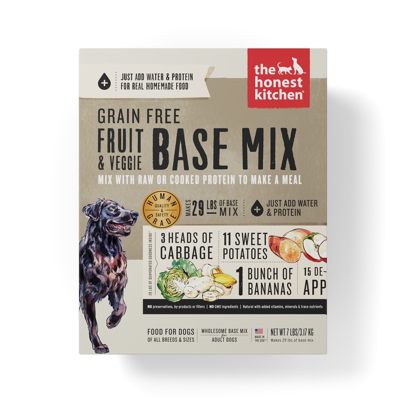 The Honest Kitchen Grain Free Base Mix Dehydrated Dog Food -  Fruit & Veggie - 7lb