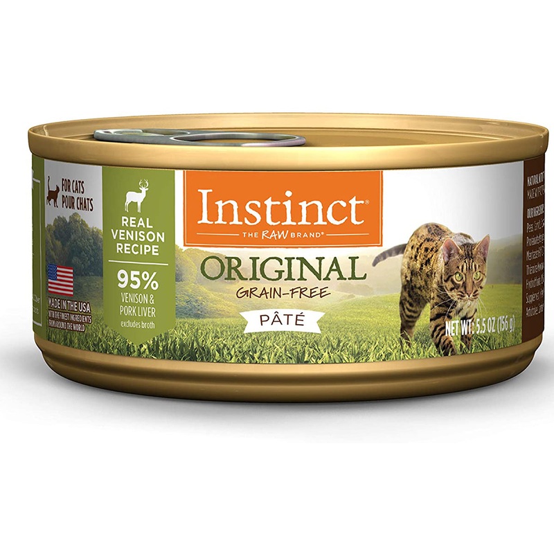 Instinct Original Grain Free Wet Cat Food - Real Venison - 5.5oz