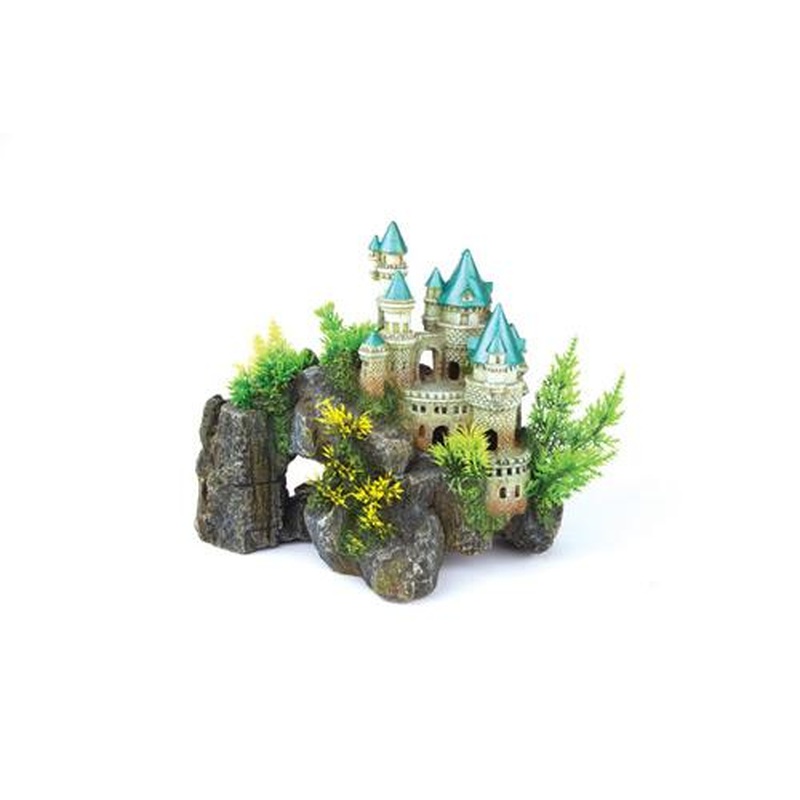 Kazoo Ornament Mountain Castle With Plants