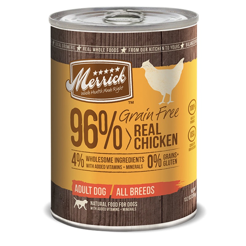 Merrick Grain Free 96% Real Chicken 13.2oz