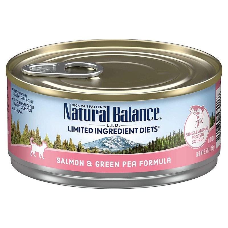 Natural Balance L.I.D Limited Ingredient Diets Wet Cat Food - Salmon & Green Pea - 5.5oz Can