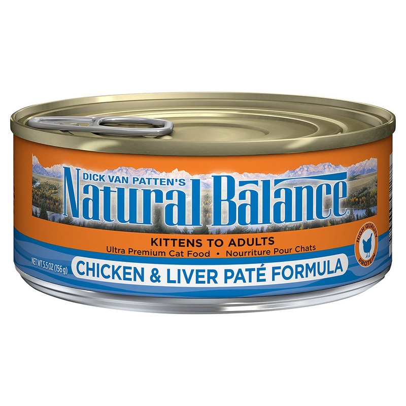 Natural Balance Ultra Premium Wet Cat Food - Chicken & Liver Pate - 5.5oz Can