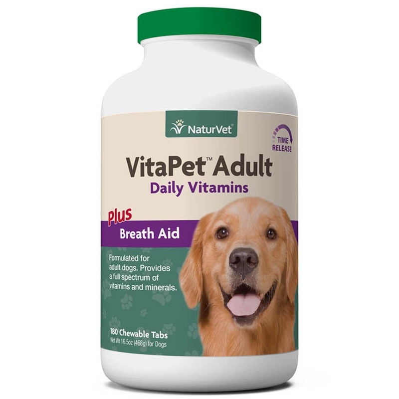 Naturvet VitaPet Adult Daily Vitamins 180 Chewable Tablets
