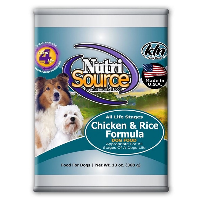 Nutrisource All Life Stages Wet Dog Food - Chicken & Rice - 13oz Can