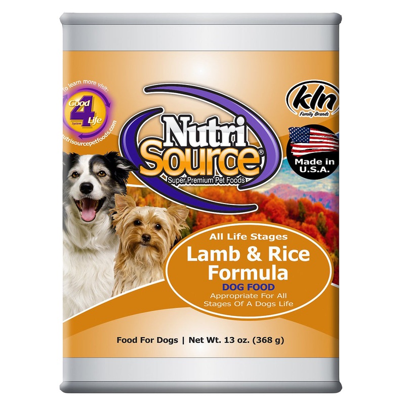 Nutrisource Pate Wet Dog Food - Lamb & Rice - 13oz Can