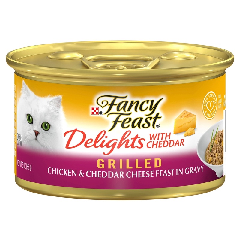 Fancy Feast Delights with Cheddar Grilled Chicken 85g