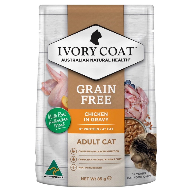 Ivory Coat Cat Wet Food Adult Chicken in Gravy 12x85g