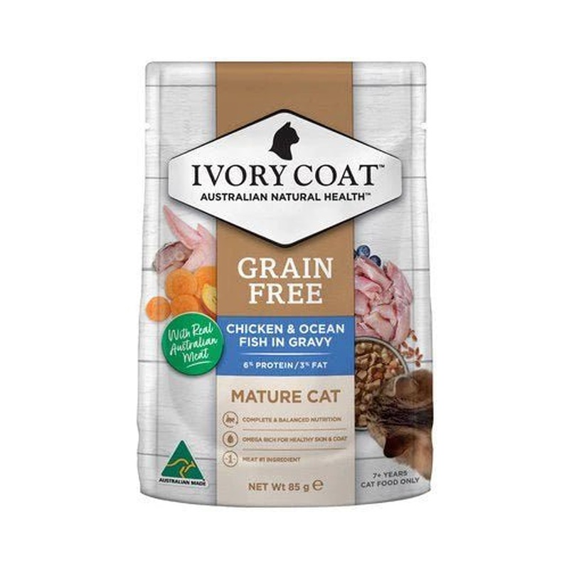 Ivory Coat Kitten Wet Food Chicken & Ocean Fish in Jelly 85g