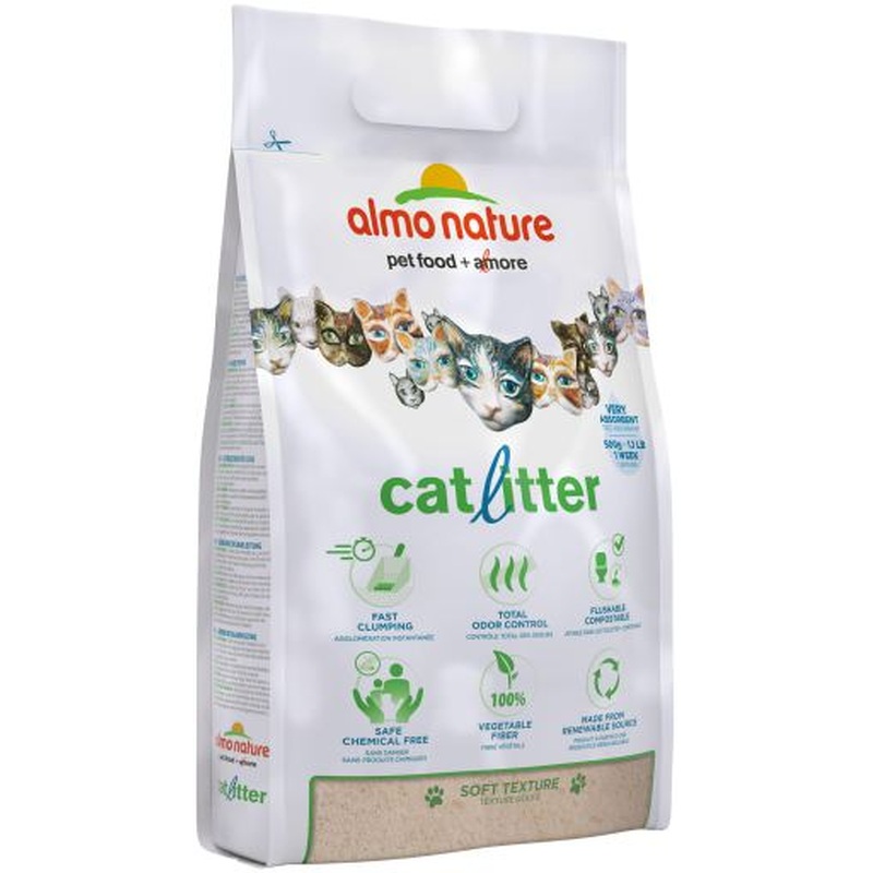 Almo Nature Natural Biodegradable Clumping Cat Litter 10lb Bag