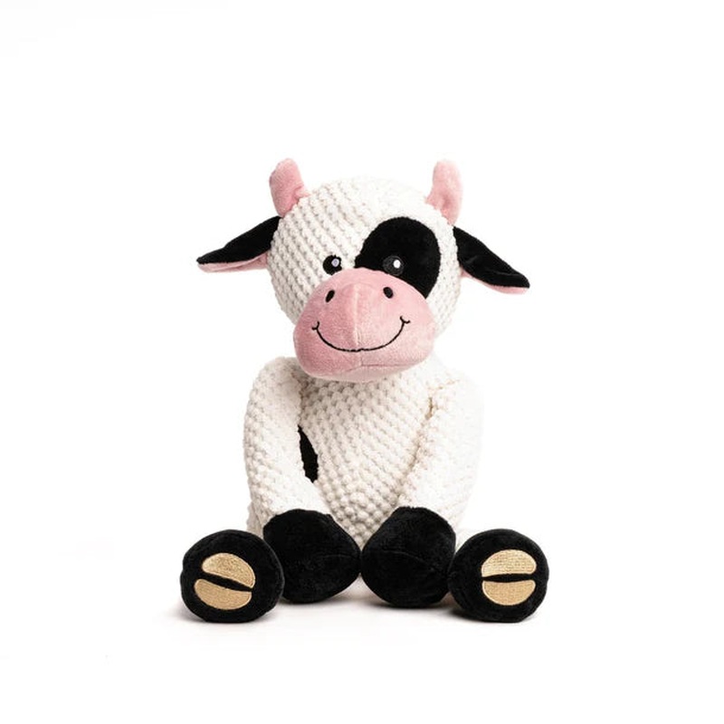 FabDog Floppy Dog Plush Cow Toy - Small