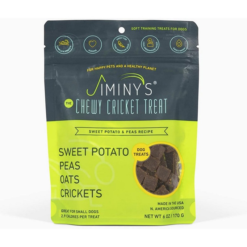 Jiminy's Soft Treat Sweet Potato Peas Dog Treats 6oz