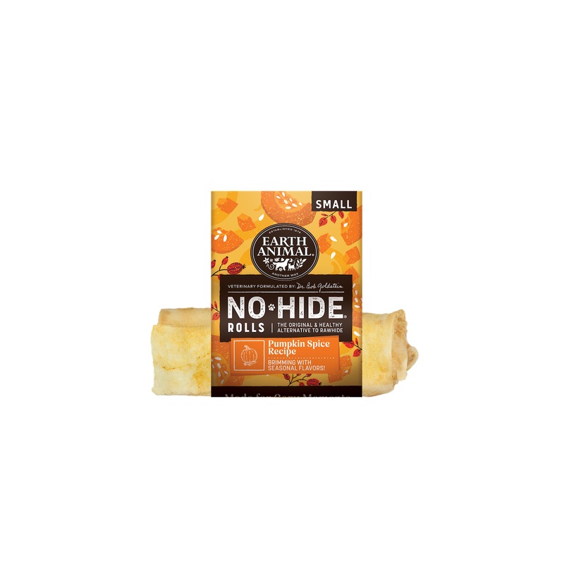 Earth Animal No-Hide Dog Chew  Treat - Pumpkin Spice  - Medium