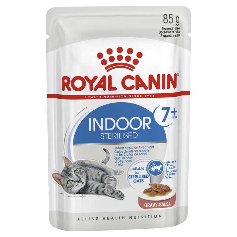 Royal Canin Wet Cat Food Indoor 7+ Gravy 85g