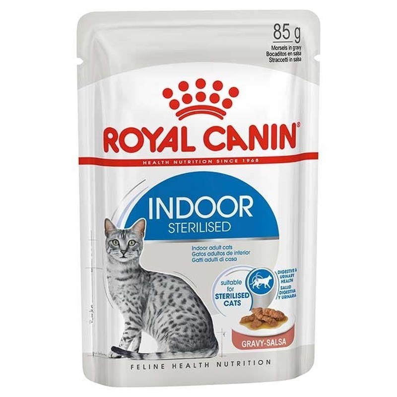 Royal Canin Wet Cat Food Indoor Sterilised Gravy 85g