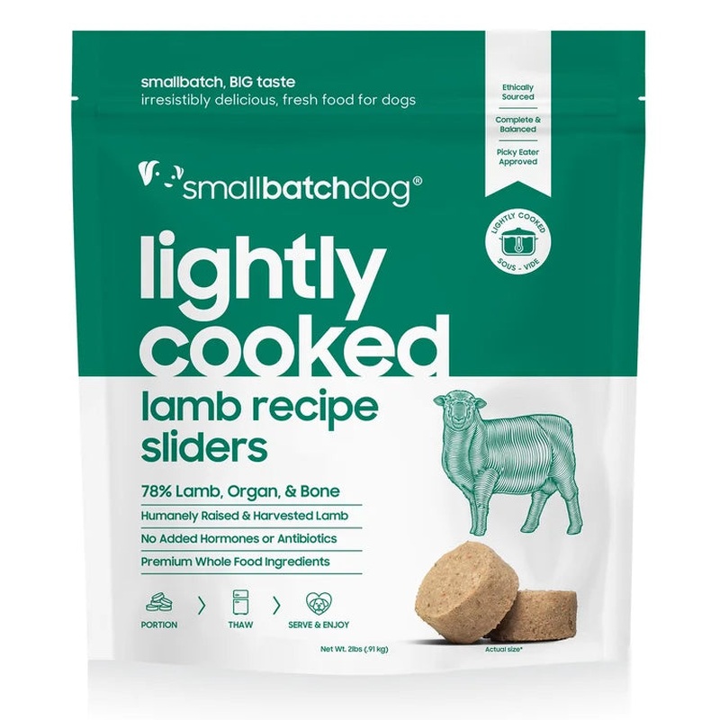 smallbatch Lightly Cooked Frozen Dog Food - Lamb - 5lb Bag